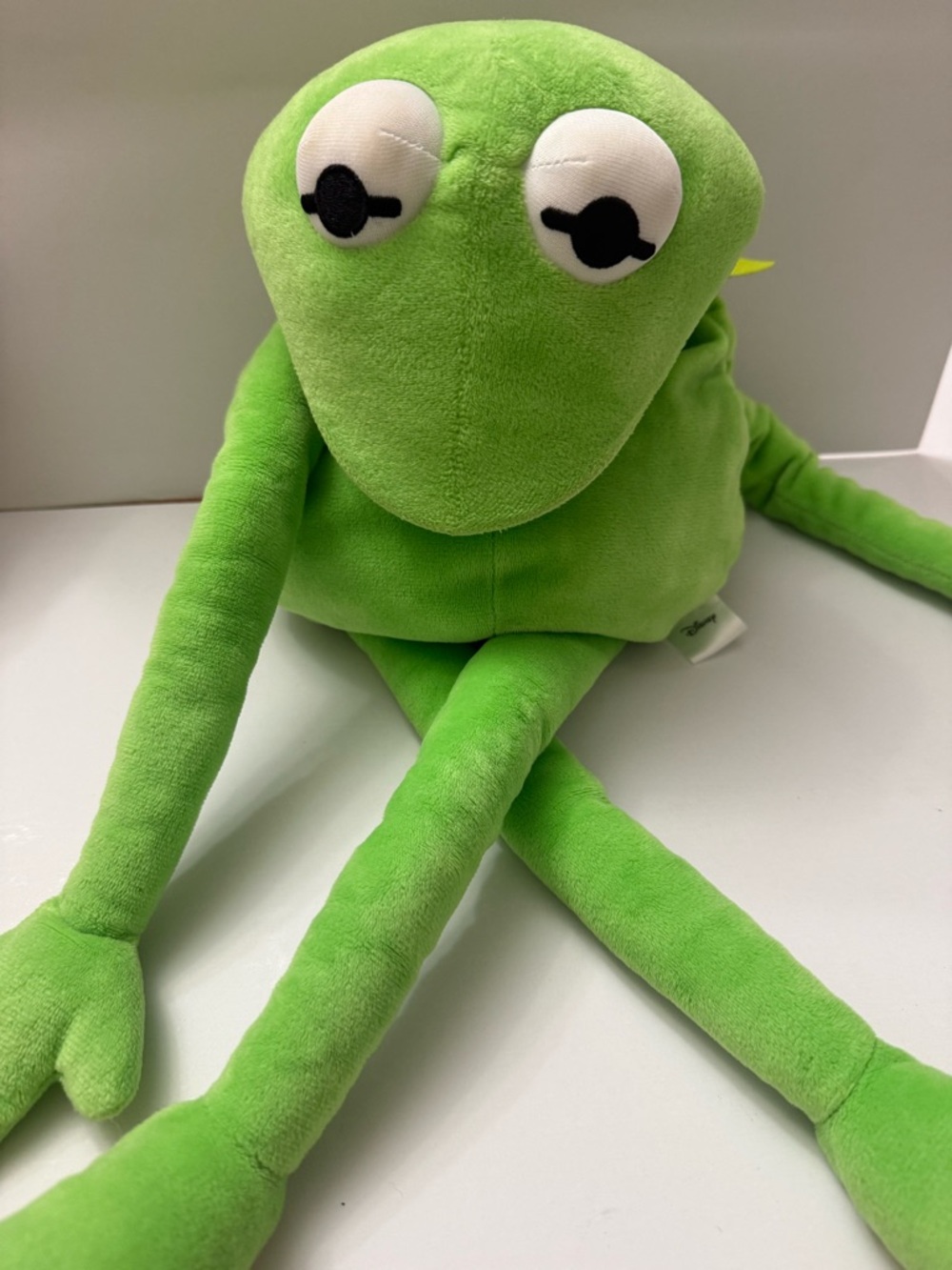 Disney Bright Green Plush Frog Stuffed Toy